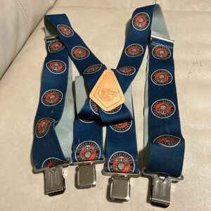 Yankee Candle Blue Suspenders with Logo